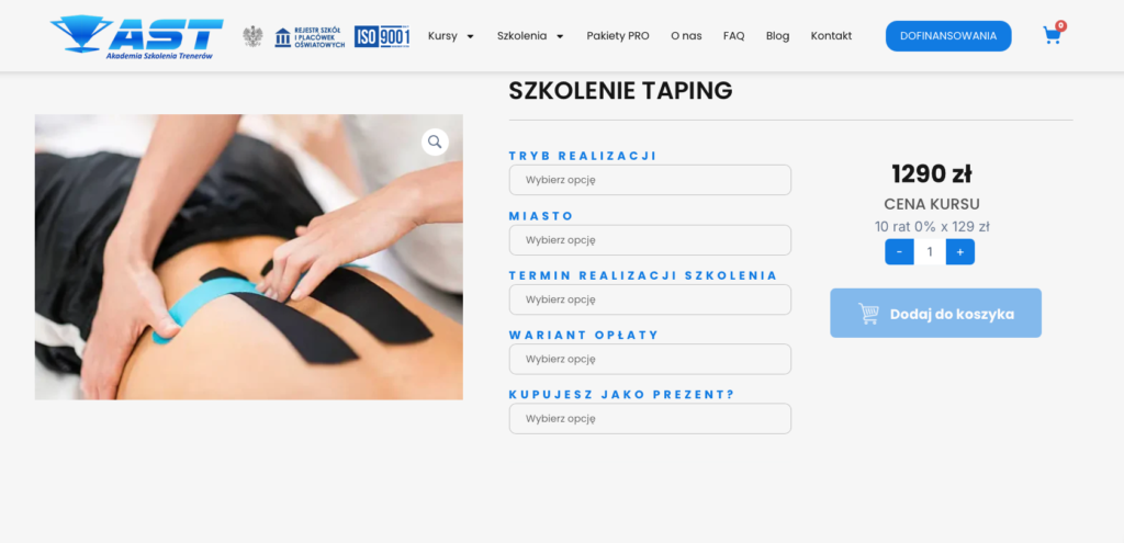 szkolenie taping astedu