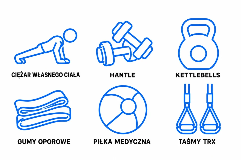 graf przedstawiający możliwości ćwiczenia podczas treningu funkcjonalnego
